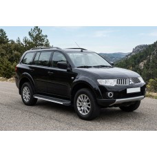 Боковые Подножки Maya V1 (2 шт., Алюминий) для Mitsubishi Pajero Sport 2008-2015 гг