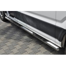 Бічні труби B2 (2 шт., нерж) для Man TGE 2017- рр