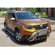 Защита переднего бампера без надписи WT003 (нержавейка) для Renault Duster 2018-2024 гг