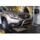 Защита переднего бампера без надписи WT003 (нержавейка) для Renault Duster 2018-2024 гг