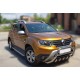 Защита переднего бампера без надписи WT003 (нержавейка) для Dacia Duster 2018-2024 гг