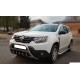 Кенгурятник з написом WT004 (нерж.) для Dacia Duster 2018-2024 рр