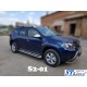 Бокові пороги Premium (2 шт., нерж.) Ø60 для Dacia Duster 2018-2024 рр