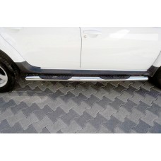 Бічні труби BB002 (2 шт., Нерж.) для Renault Duster 2018-2024 рр