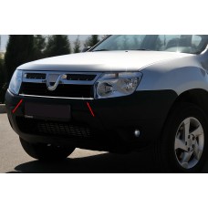 Накладки на решетку радиатора из нержавеющей стали для Renault Duster 2008-2017 гг