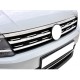 Накладки на кант решітку і фари 2016-2020 (3 шт, нерж) для Volkswagen Tiguan рр