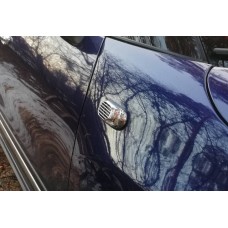 Решітка на повторювач `Овал` (2 шт, ABS) для Hyundai Sonata EF 1998-2004