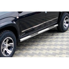 Бічні труби для стандартної бази (2 шт, нерж) для Toyota Rav 4 2006-2013 рр