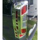 Накладка на стопи з вигином (2 шт, пласт) для Citroen Nemo