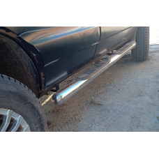 Боковые трубы (2 шт, нержавейка) для Chevrolet Niva 1998-2020 гг