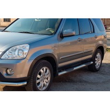 Бічні труби (2 шт., нерж) для Honda CRV 2001-2006 рр