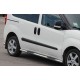 Бічні труби (2 шт., нерж) 60 мм, коротка база для Opel Combo 2012-2018 рр