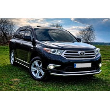 Бічні труби (2 шт., нерж) для Toyota Highlander 2008-2013 рр