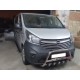 Передний силовой бампер WT003-4 (нержавейка) Без надписи для Opel Vivaro 2015-2019 гг