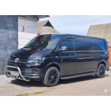 Кенгурятник WT003-4 (нержавейка) 60 мм, без надписи для Volkswagen T6 2015-2024 гг