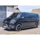 Кенгурятник WT003-4 (нерж) 60 мм, з написом для Volkswagen T6 2015-2024 рр