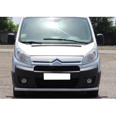 Передняя защита ST008 (нерж) для Citroen Jumpy 2007-2017 гг