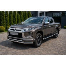 Передній захист ST008 (нерж) для Mitsubishi L200 2015-2024 рр