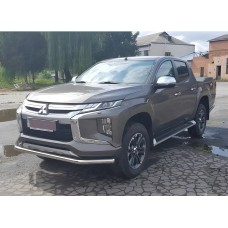 Передній захист ST008 (нерж) для Mitsubishi L200 2015-2024 рр