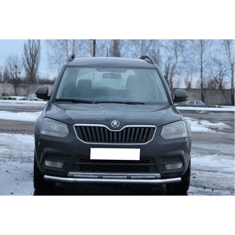 Передняя защита ST008 (нерж) для Skoda Yeti 2009-2017 гг