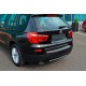Накладка на задний бампер из нержавеющей стали OmsaLine (матовая, нерж.) для BMW X3 F25 2011-2018 гг