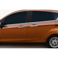 Накладки на ручки (4 шт., нерж.) OmsaLine - Італійська нержавійка для Ford B-Max 2012-2017 рр