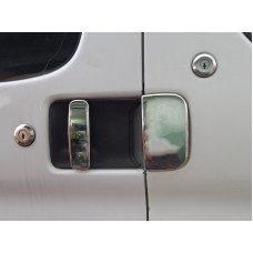 Накладки на ручки (нерж.) Дві передні, дві зсувних дверей для Citroen Berlingo 1996-2008 рр
