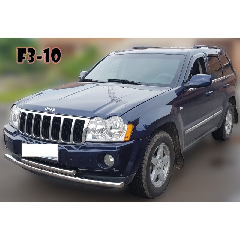 Передній захист ST014 (нерж.) d60/60 для Jeep Grand Cherokee WK 2004-2010 рр Передній захист ST014 (нерж.) d60/60 для Jeep Grand Cherokee WK 2004-2010 рр