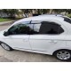 Окантовка вікон (нерж) 6 шт, Carmos (з квартиркою) для Peugeot 301 2012- рр