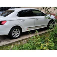 Окантовка вікон (нерж) 4 шт, Carmos (без кватирки) для Peugeot 301 2012- рр