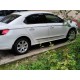 Окантовка вікон (нерж) 6 шт, Carmos (з квартиркою) для Peugeot 301 2012- рр