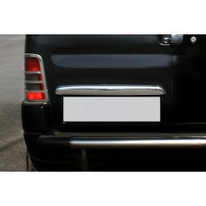 Накладка над номером (Дводверний, нерж.) для Citroen Berlingo 1996-2008 рр
