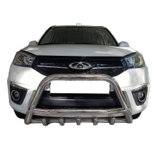 Кенгурятник WT003 (нерж) для Chery Tiggo 3