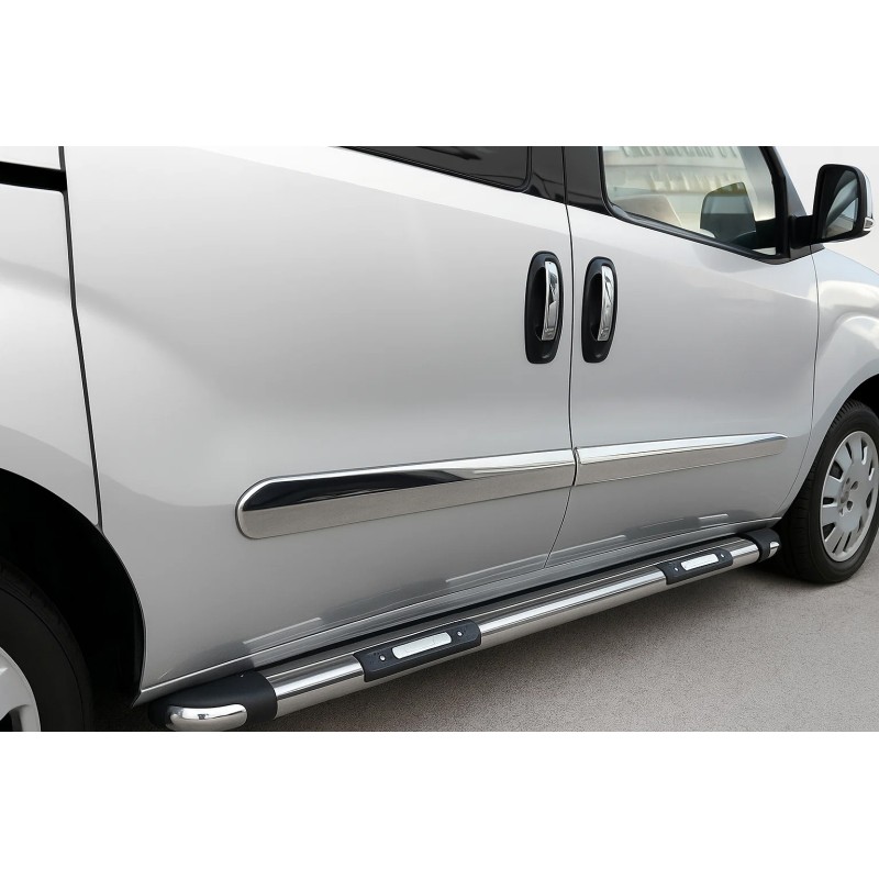 Молдинг дверной (4 шт, нерж) Carmos - Турецкая сталь для Opel Combo 2012-2018 гг