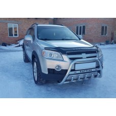 Кенгурятник WT004 (нерж) для Chevrolet Captiva 2006-2019 рр