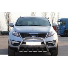 Кенгурятник WT004 (нерж) для Kia Sportage 2010-2015 рр