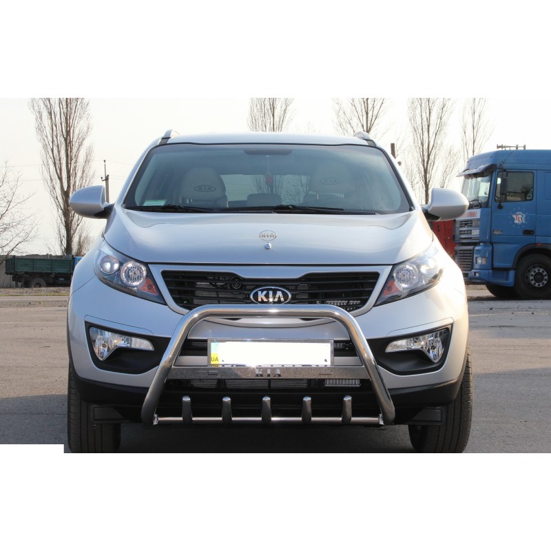 Кенгурятник WT004 (нерж) для Kia Sportage 2010-2015 гг