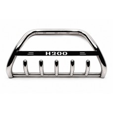 Кенгурятник WT004 (нерж) для Hyundai H200, H1, Starex 1998-2007 рр