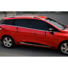 Окантовка вікон (Sport Tourer, 8 шт, нерж) для Renault Clio IV 2012-2019 рр