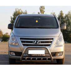 Кенгурятник WT004 (нерж) для Hyundai H300, H1, Starex 2008-2020 рр