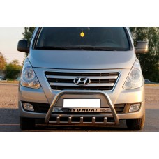 Кенгурятник WT004 Нержавейка для Hyundai H300, H1, Starex 2008-2020 гг