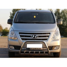 Кенгурятник WT004 Нержавейка для Hyundai H300, H1, Starex 2008-2020 гг