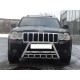 Кенгурятник WT004 (нерж) для Jeep Grand Cherokee WK 2004-2010 рр