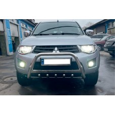Кенгурятник WT004 Нержавейка для Mitsubishi L200 2006-2015 гг