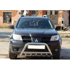 Кенгурятник WT003 (нерж) для Mitsubishi Outlander 2001-2006 рр