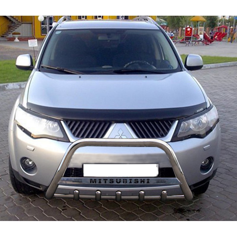 Кенгурятник WT004 (нерж) для Mitsubishi Outlander 2006-2012 гг