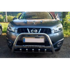 Кенгурятник WT004 (нерж) для Nissan Qashqai 2010-2014 рр