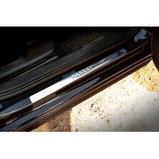 Накладки на пороги OmsaLine тип 1 (4 шт, нерж) для Volkswagen Passat B7 2012-2015рр