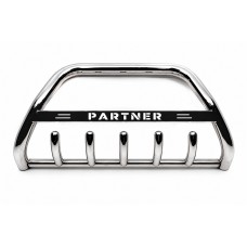 Кенгурятник WT004 Нержавейка для Peugeot Partner Tepee 2008-2018 гг