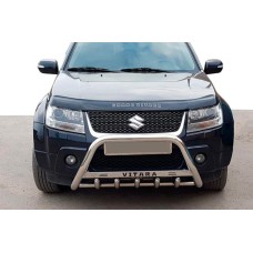 Кенгурятник WT004 (нерж) для Suzuki Grand Vitara 2005-2017 рр